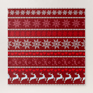 Quebra-cabeça Desenho Festivo de Floco de Neve e Rena