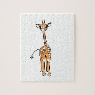 Quebra-cabeça Desenho girafa bonito