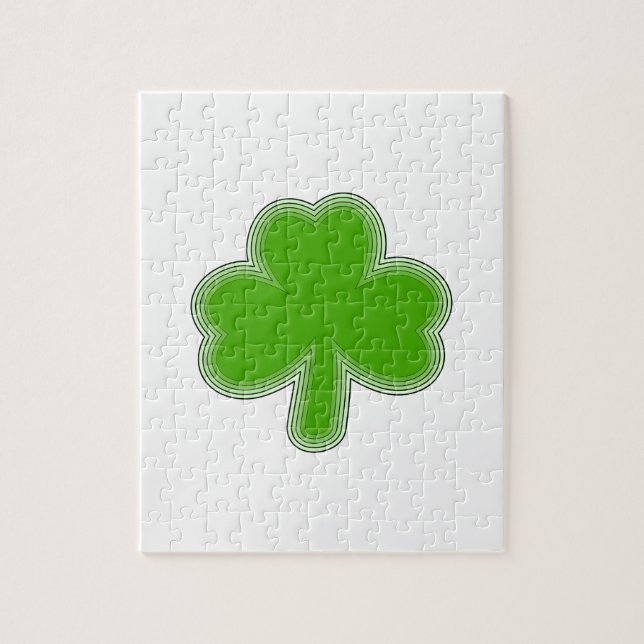 Quebra-cabeça Desenho Shamrock de São Patrick (Vertical)