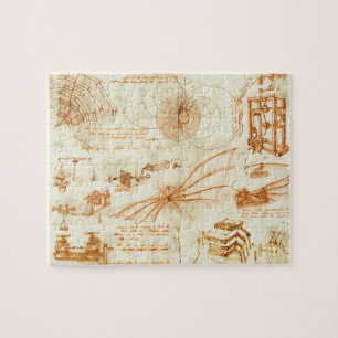 Quebra-cabeça Desenho técnico & esboços por Leonardo da Vinci