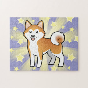 Quebra-cabeça Desenhos animados Akita Inu/Shiba Inu