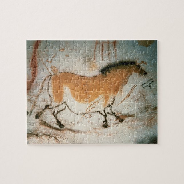 Quebra-cabeça Desenhos das cavernas Lascaux Francês Pré-Históric (Horizontal)