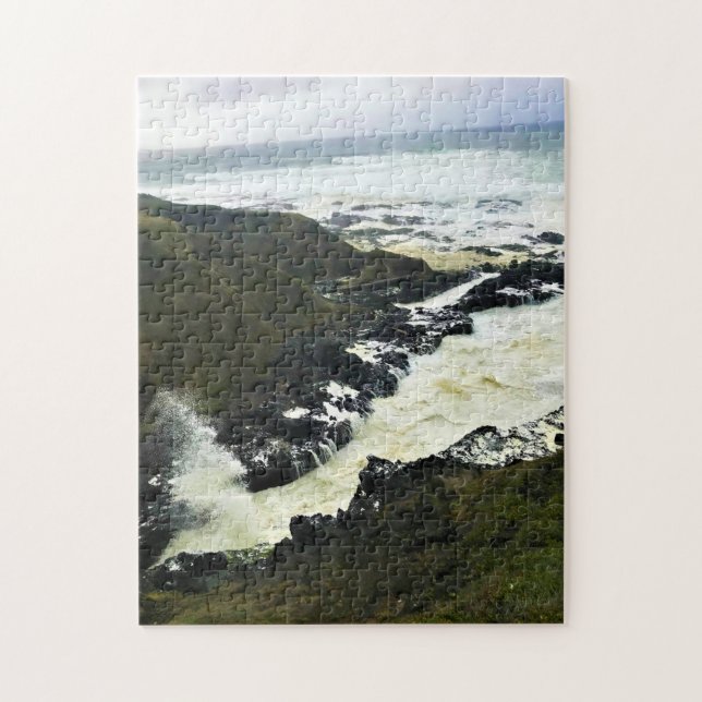 Quebra-cabeça Desfiladeiro de Cook, Cape Perpetua, Costa de Oreg (Vertical)