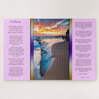 Desiderata Blue Ocean Shoreline Sunset