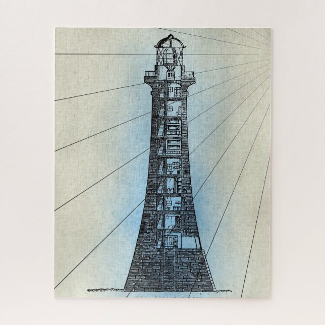 Quebra-cabeça Design 19 Papel Tecido da Série Náutica (Vertical)