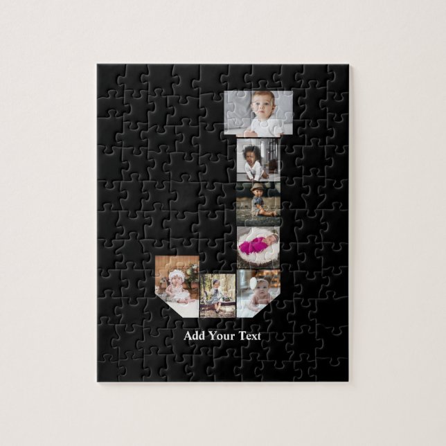 Quebra-cabeça Design a sua própria letra J Poster de colagem de  (Vertical)