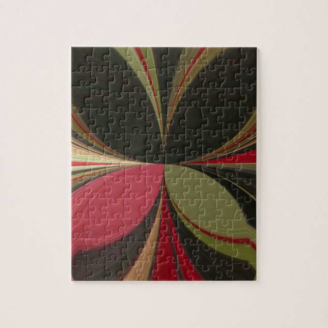 Quebra-cabeça Design abstrato com Impressão de arte de linhas fl (Vertical)