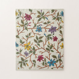 Quebra-cabeça Design botânico de flores e ramos