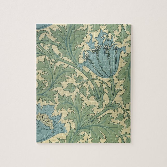 Quebra-cabeça Design da "anêmona" (matéria têxtil) (Vertical)