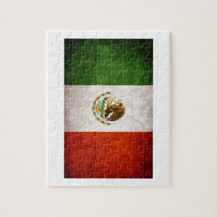 Quebra-cabeça Design da bandeira mexicana