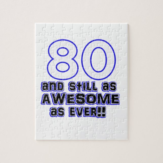 Quebra-cabeça design de 80 (Vertical)