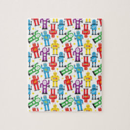 Quebra-cabeça Design de Alienígena de Robôs de para Crianças Co