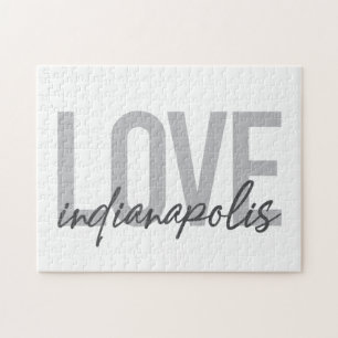 Quebra-cabeça Design de amor moderno, simples e legal Indianápol