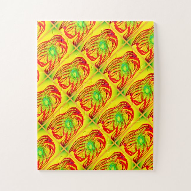 QUEBRA-CABEÇA DESIGN DE ARTE DE VERÃO QUENTE MÃE PIPER (Vertical)
