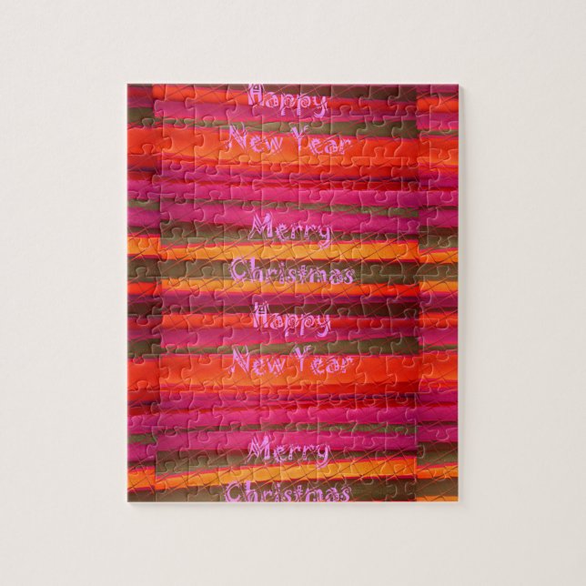 Quebra-cabeça Design de Canvas Feliz de Natal (Vertical)