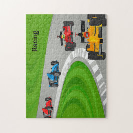 Quebra-cabeça Design de Corrida de Carro
