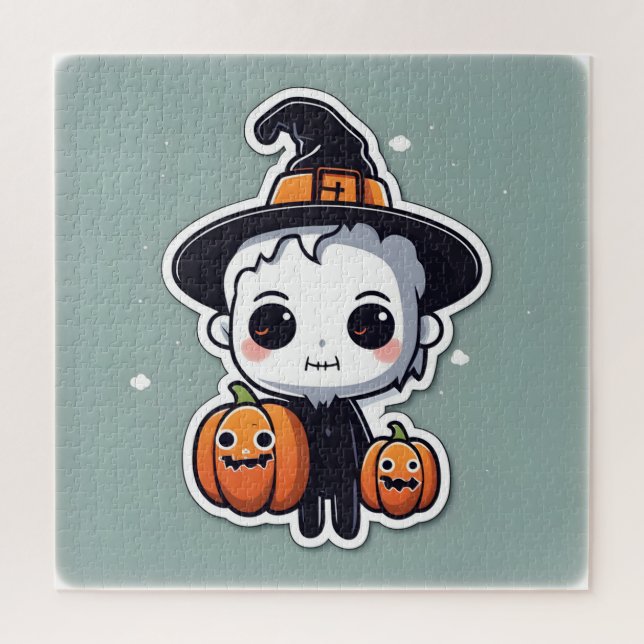 Quebra-cabeça Design de decoração de Halloween (Vertical)
