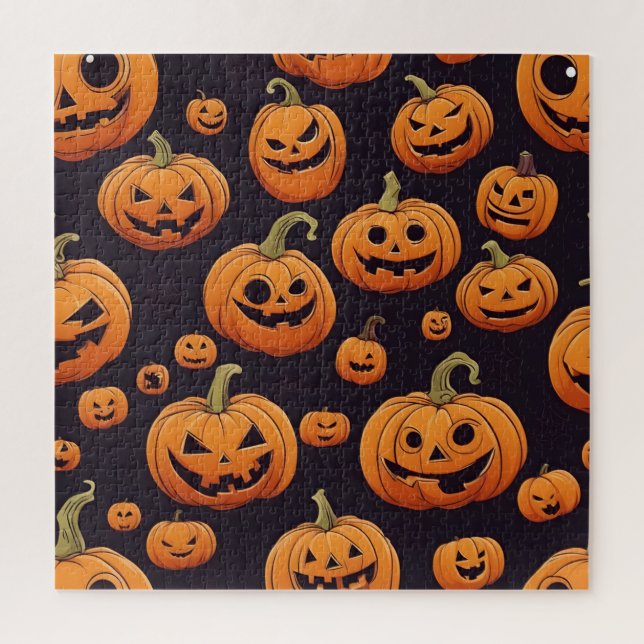 Quebra-cabeça design de decoração de halloween (Vertical)