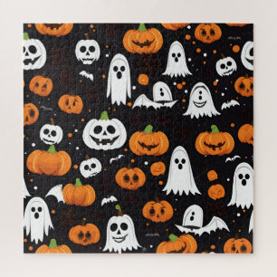 Quebra-cabeça design de decoração de halloween
