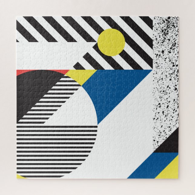 Quebra-cabeça Design de Fundo do Estilo Moderno Retroativo (Vertical)