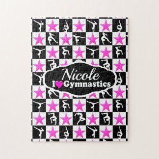 QUEBRA-CABEÇA DESIGN DE GINÁSTICA NEGRA E TINTA INCRÍVEL