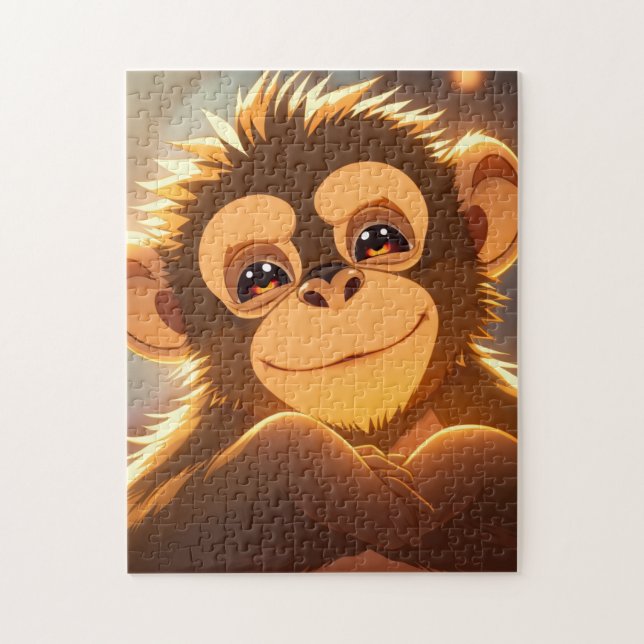 Quebra-cabeça Design de Macaco (Vertical)