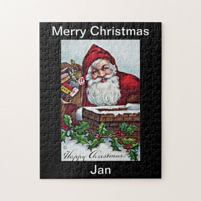 Quebra-cabeça Design de Puzzle Feliz Natal (Vertical)