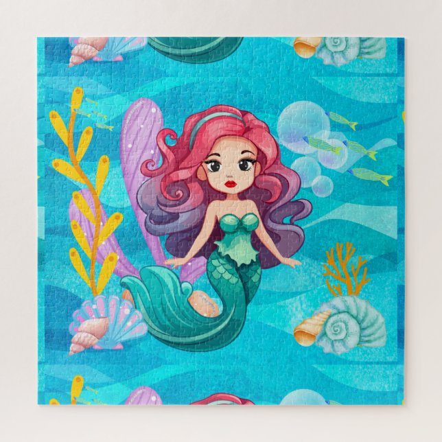 Quebra-cabeça Design de sirene mística (Vertical)