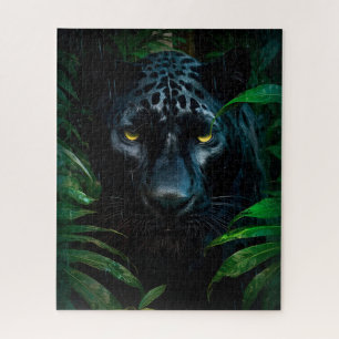 Quebra-cabeça Design de Vida Selvagem da Selva da Pantera Negra