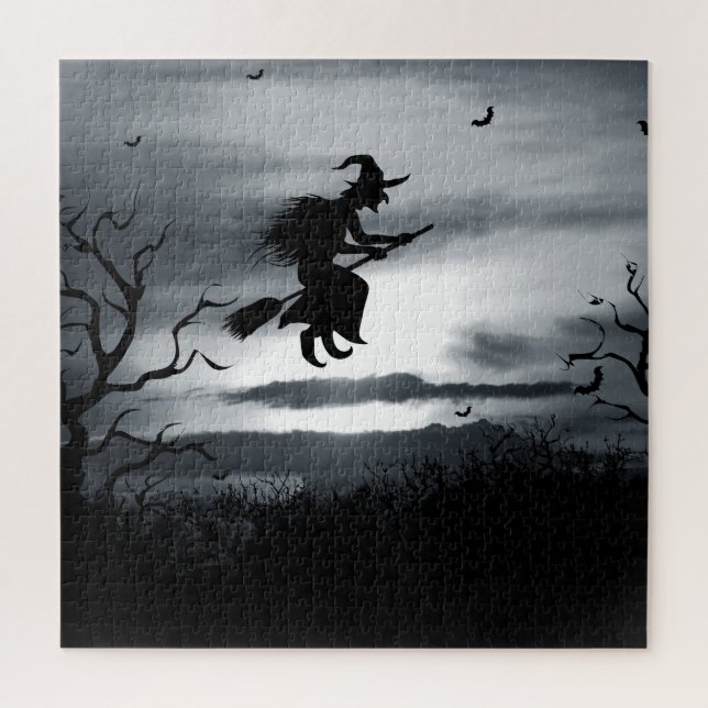 Quebra-cabeça Design de Vintage do Halloween Spooky (Vertical)