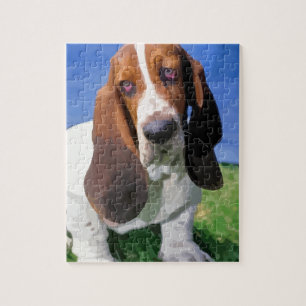 Quebra-cabeça Design do cão de Basset Hound