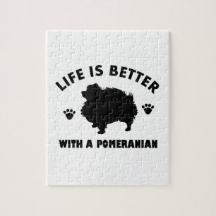 Quebra-cabeça Design do cão de Pomeranian