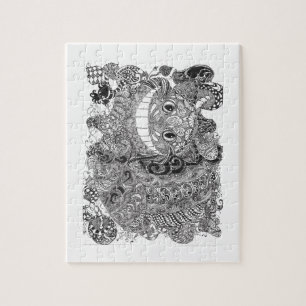 Quebra-cabeça Design do gato de Cheshire