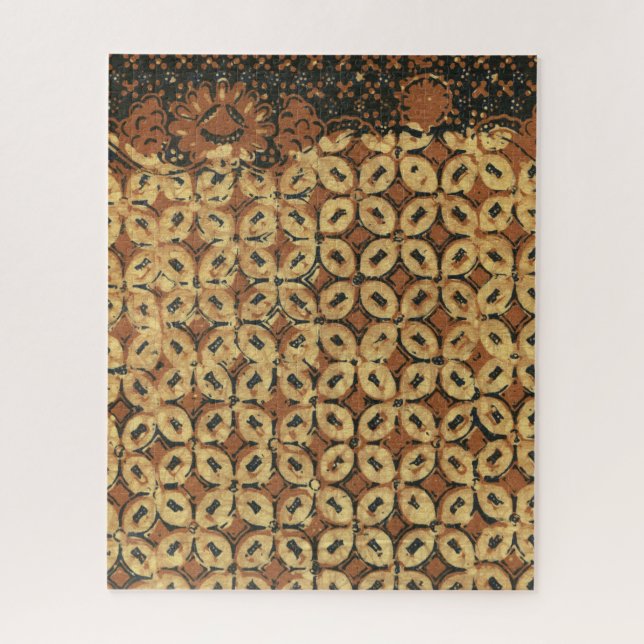 Quebra-cabeça Design do padrão de arte do café Bean Batik (Vertical)
