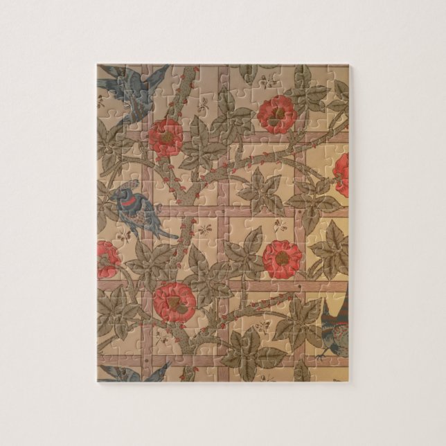 Quebra-cabeça Design do papel de parede da "treliça", 1864 (Vertical)