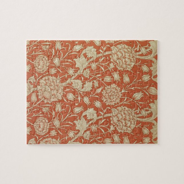 Quebra-cabeça Design do papel de parede da tulipa, 1875 (Horizontal)