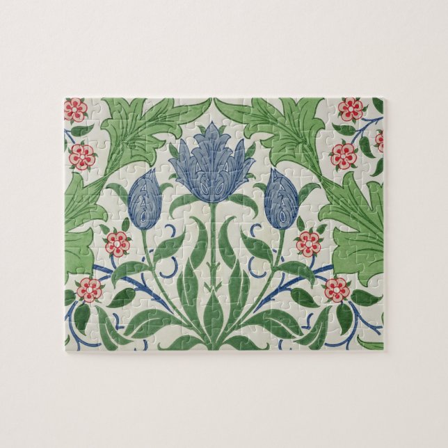 Quebra-cabeça Design do papel de parede floral (Horizontal)