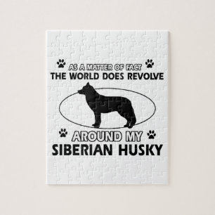 Quebra-cabeça design do rouco siberian