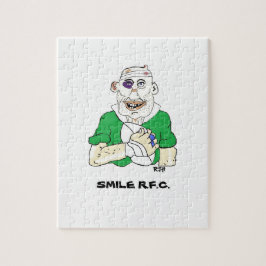 Quebra-cabeça design do rugby