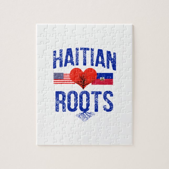 Quebra-cabeça Design haitiano da bandeira (Vertical)