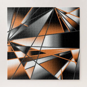 Quebra-cabeça Design Mecânico de Preenchimento de Cor do Gradien