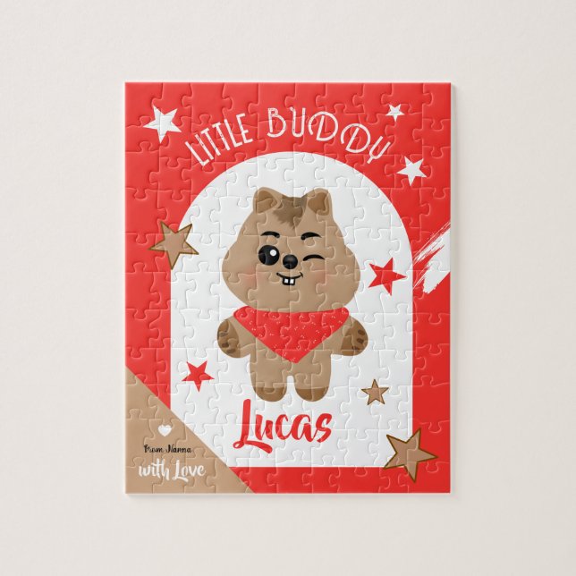 Quebra-cabeça Design Personalizado de Quokka Fofo Amiguinho (Vertical)