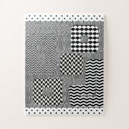QUEBRA-CABEÇA DESIGN PRETO E BRANCO JIGSAW