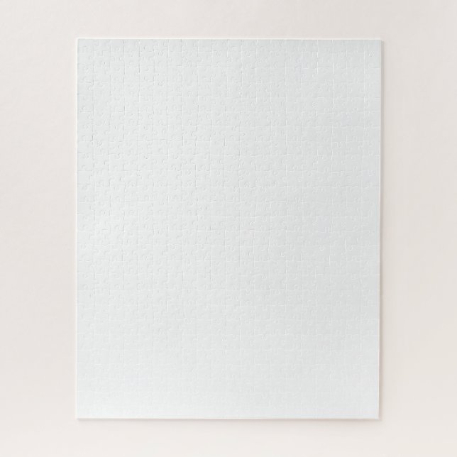Quebra-cabeça Design simples personalizado branco Adicionar Foto (Vertical)