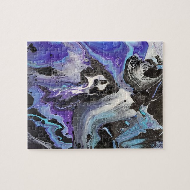 Quebra-cabeça Design Spooky - Excelente para o Dia das Bruxas (Horizontal)