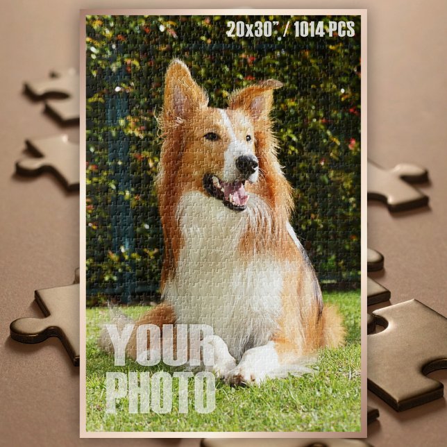Quebra-cabeça Design Sua Própria Foto De Pet Personalizada De Pc (Custom Photo Puzzle - 20x30" / 1014 Pieces)