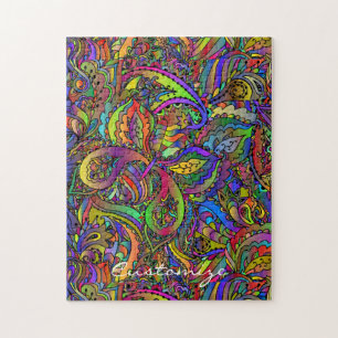 Quebra-cabeça Design Thunder_Cove Hippie Groovy Psicedélico