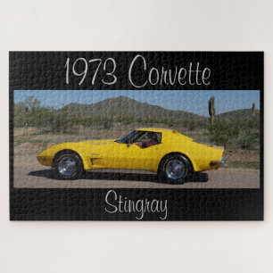 Quebra-cabeça Designer de Matriz Corvette 1973 Amarelo
