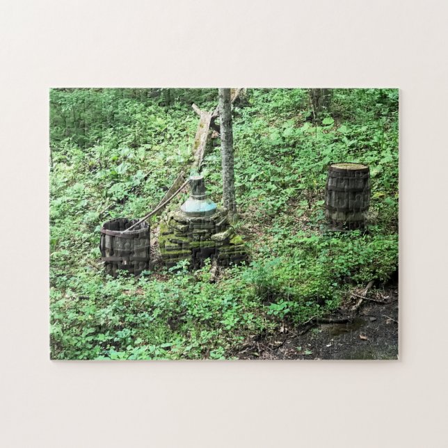 Quebra-cabeça Destilaria de Uísque no Mabry Mill, VA (Horizontal)