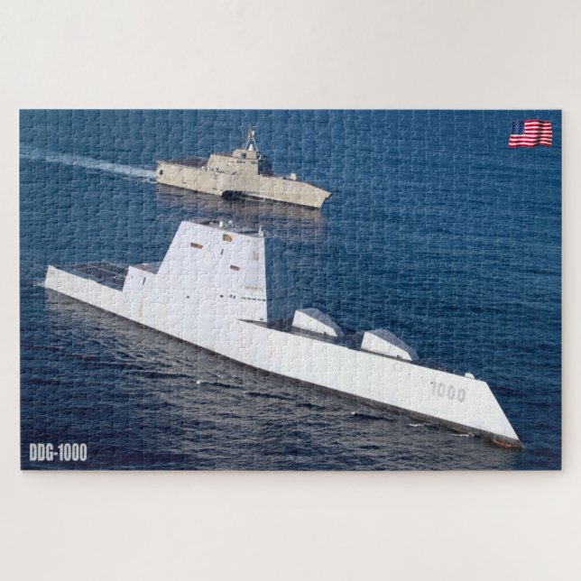 Quebra-cabeça DESTRUIDOR DIVISÍVEL - DDG-1000 (20x30 POLEGADAS) (Horizontal)